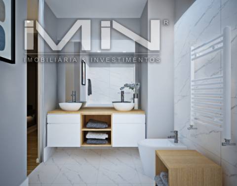 Apartamento T3 Novo  - Garagem fechada - Varandas- Centro da Maia