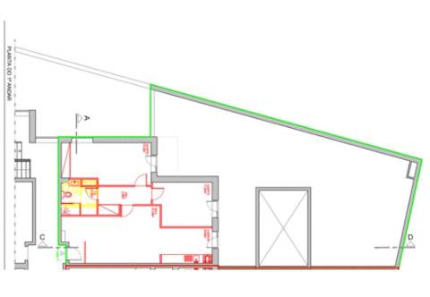 Escritório -c/Terraço e lugar de garagem - Potencial para habitação
