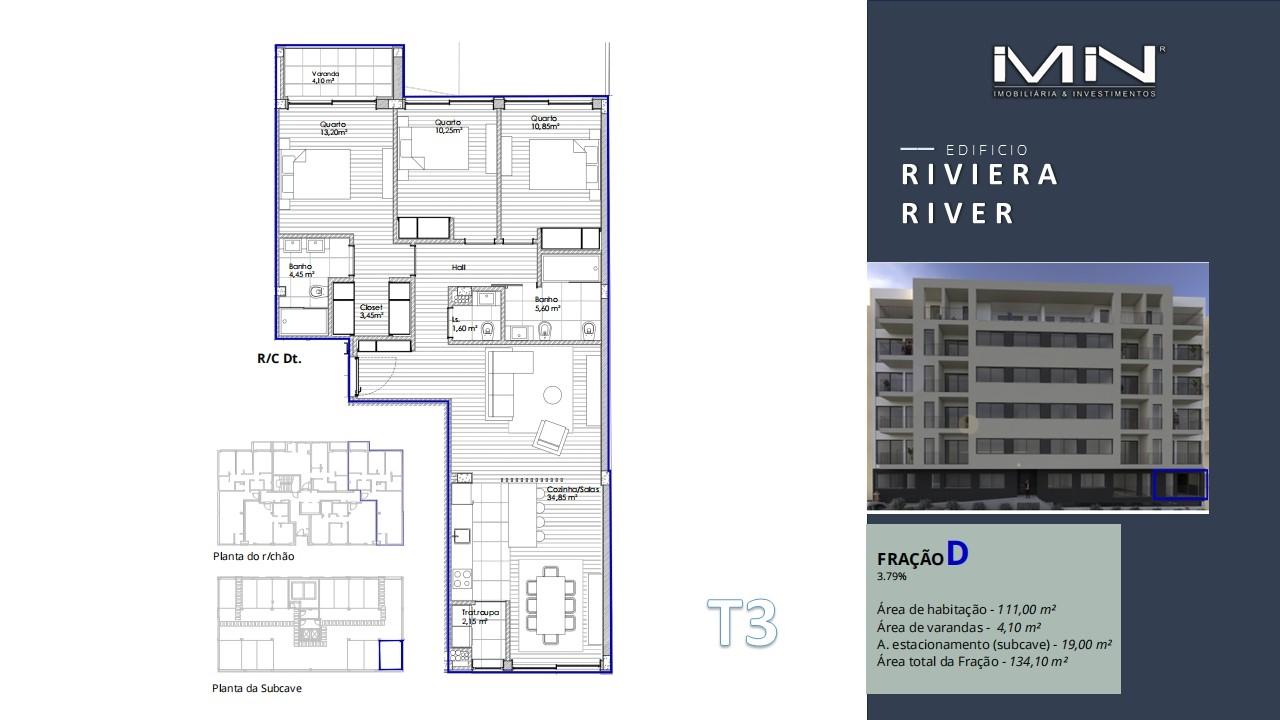 Apartamento T3 - bem localizado ótimos acabamentos