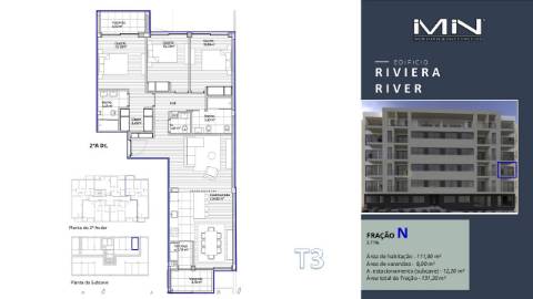 Apartamento T3 -  5 km do Porto