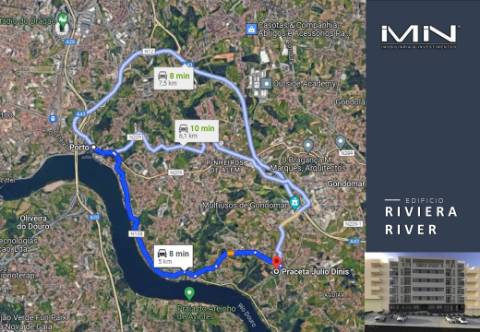 Apartamento T3 -  5 km do Porto