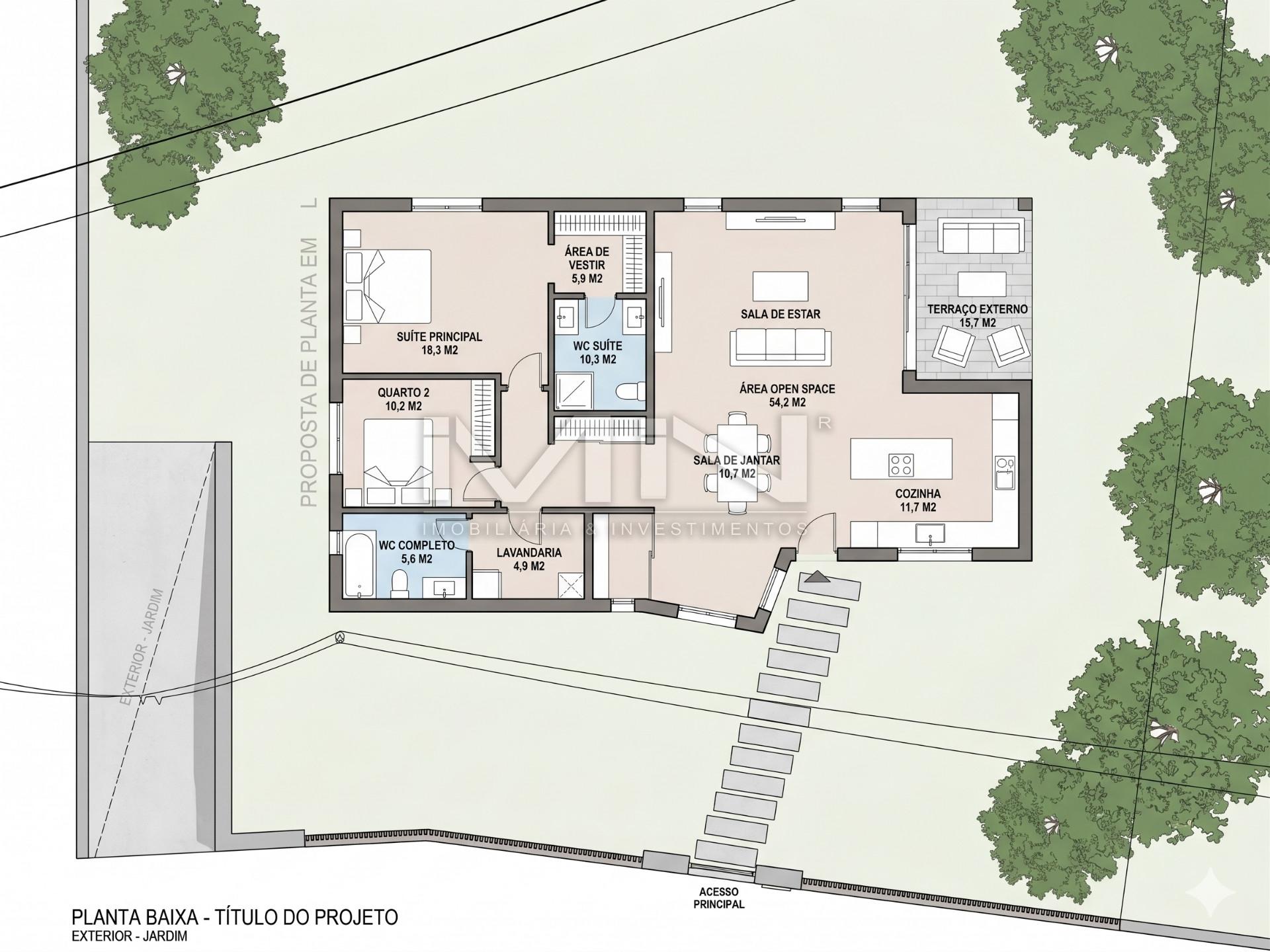 510m2 de Natureza a um Passo do Porto - 2 frentes