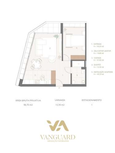 Apartamento T1 Venda em Póvoa de Varzim, Beiriz e Argivai,Póvoa de Varzim