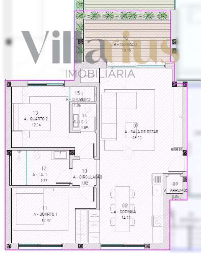 Apartamento T2 na Praia da Consolação
