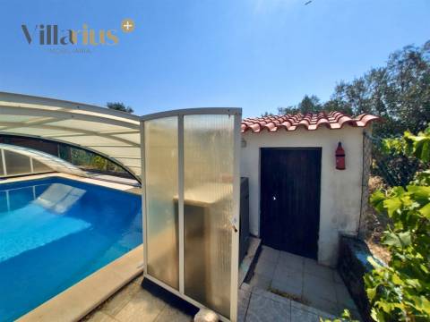 Moradia térrea T3 com piscina, sauna e jardim a 7 km de Tomar