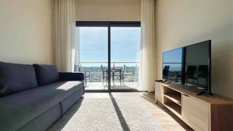 Moderno Apartamento de 1 Quarto com Vista Mar em Condomínio Exclusivo em Albufeira