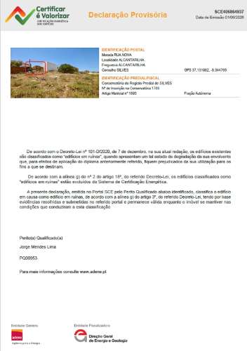 Terreno Urbano com ruína para reconstrução