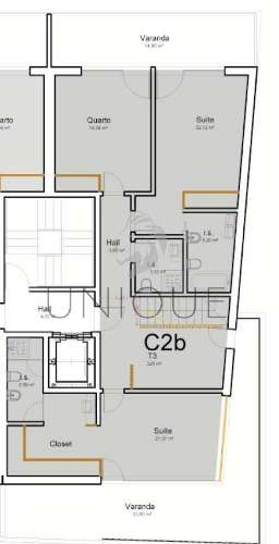 Apartamento T3 Duplex  em construção, Ílhavo
