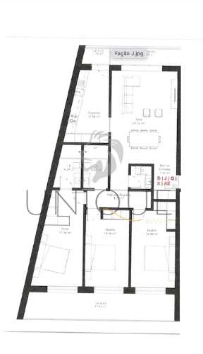 Apartamento T3 em construção em Esgueira