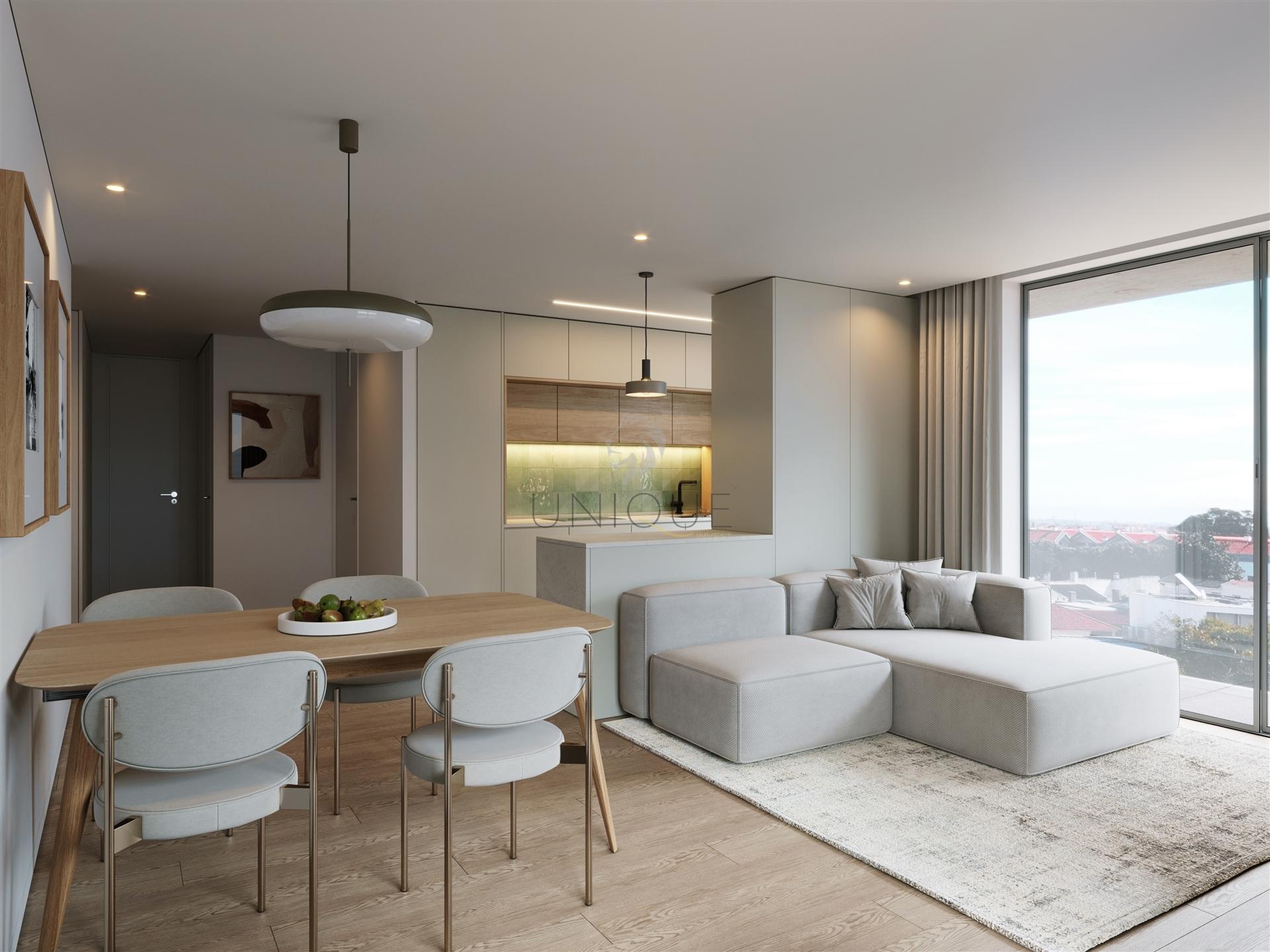 Apartamento T2 novo na Praia da Barra