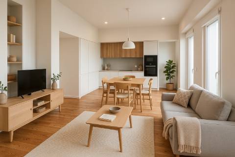 Apartamento T1 novo na zona histórica do centro da cidade de Aveiro.