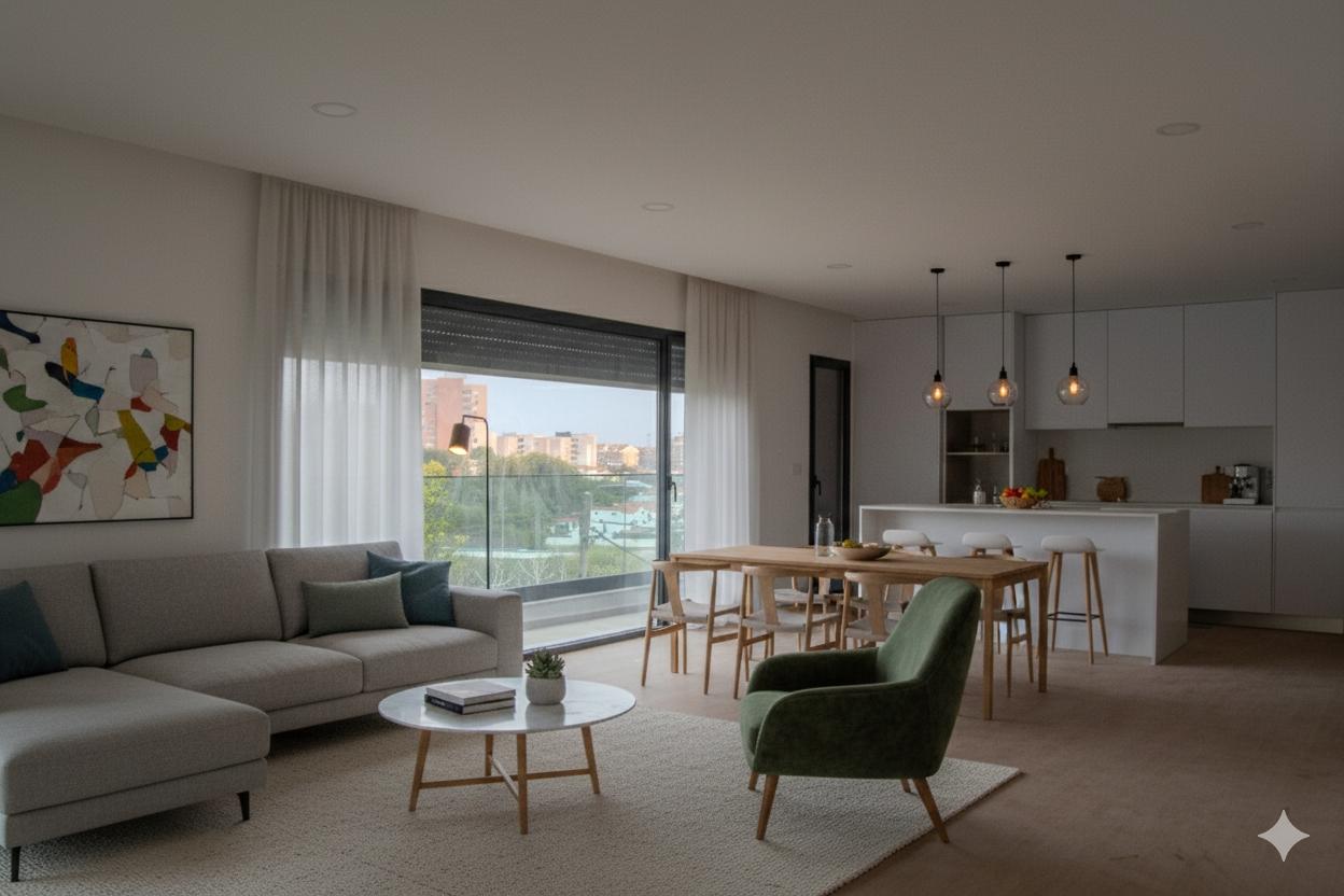 T3 Novo com Terraço Privativo: O Refúgio Perfeito no Centro de Esgueira