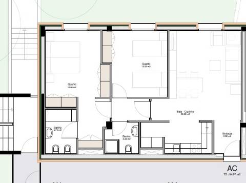 Apartamento T2, com Lugar de Garagem ao Polo Universitário de Guimarães