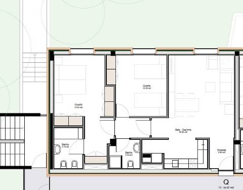 Apartamento T2, com Lugar de Garagem ao Polo Universitário de Guimarães