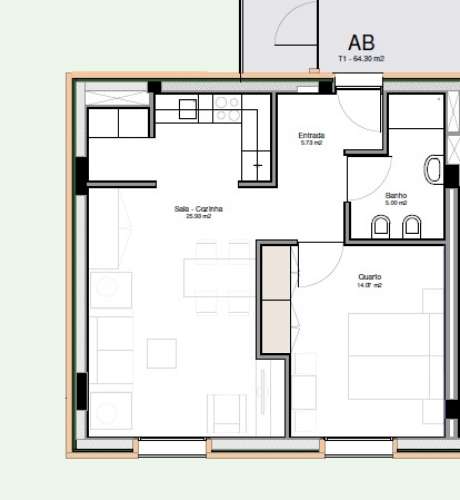 Apartamento T1, com Lugar de Garagem ao Polo Universitário de Guimarães