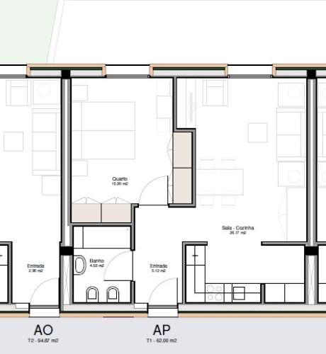 Apartamento T1, com Lugar de Garagem ao Polo Universitário de Guimarães