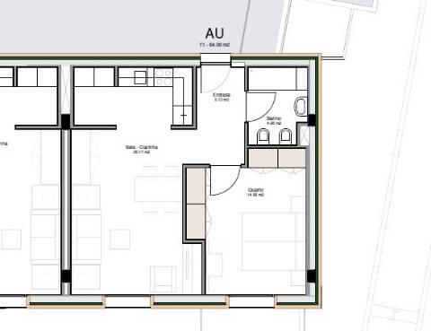 Apartamento T1, com Lugar de Garagem ao Polo Universitário de Guimarães