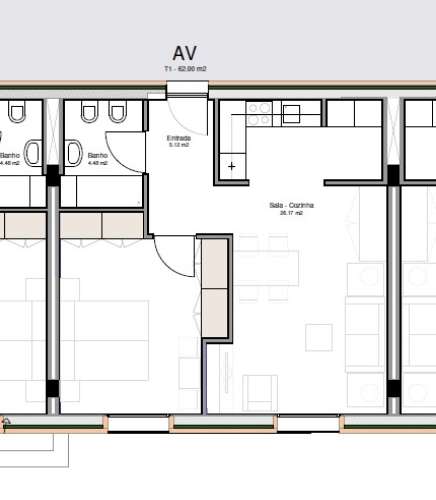 Apartamento T1, com Lugar de Garagem ao Polo Universitário de Guimarães