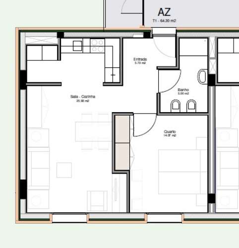 Apartamento T1, com Lugar de Garagem ao Polo Universitário de Guimarães