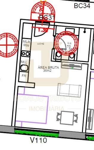 Apartamento T0 em Construção, Brito Capelo, Matosinhos