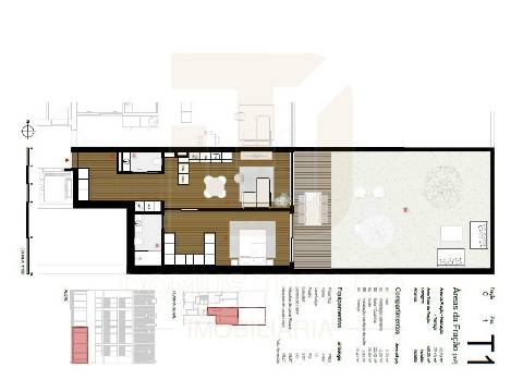 Apartamento T1 com Terraço de Luxo, Nova Construção, Matosinhos Sul