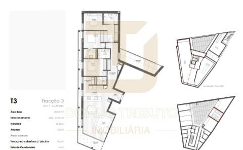 Apartamento T3 em construção, com Box dupla junto ao Colégio Efanor, Matosinhos