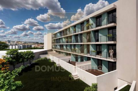 Apartamento T0 com Varanda, em construção, Asprela, Paranhos