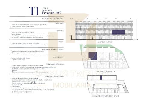 Apartamento T1 com Varanda, em construção, Asprela, Paranhos