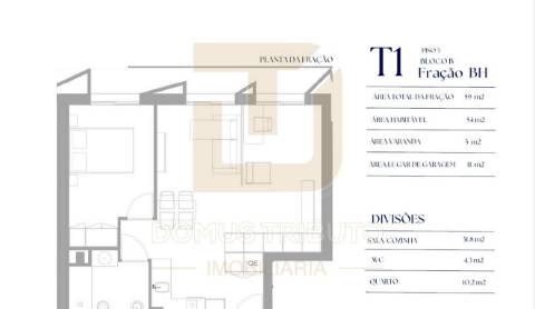 Apartamento T1 com Varanda, em construção, Asprela, Paranhos