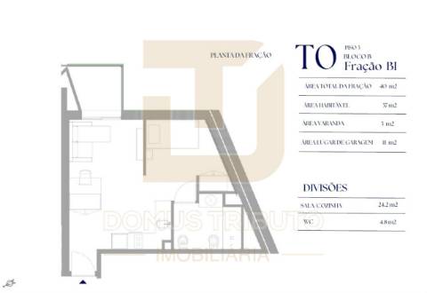 Apartamento T1 com Varanda, em construção, Asprela, Paranhos