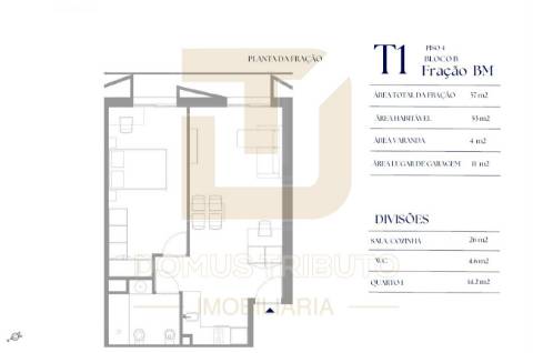 Apartamento T1 com Varanda, em construção, Asprela, Paranhos