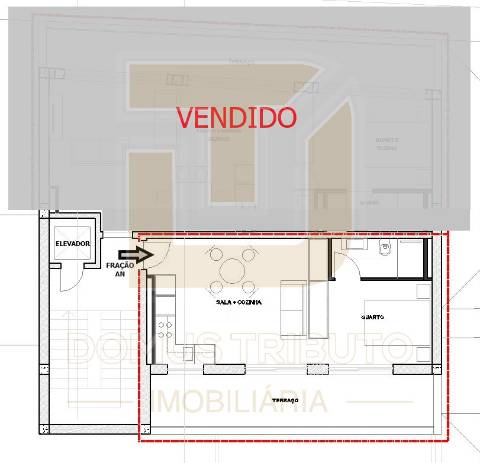 Apartamento T0+1 Recuado, Novo, com Terraço e Vista Mar – Brito Capelo, Matosinhos
