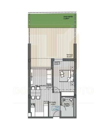 Apartamento T1 com Terraço, Jardim e Garagem | Polo Universitário – Porto