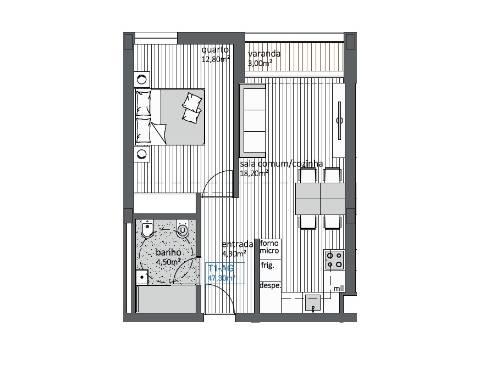 Apartamento T1 com Varanda e Lugar de Estacionamento | Polo Universitário – Porto