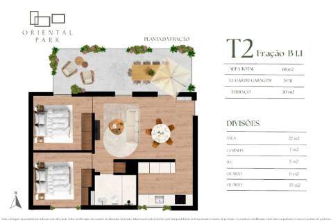 Apartamento T2 com Terraço em Construção Empreendimento em Campanhã