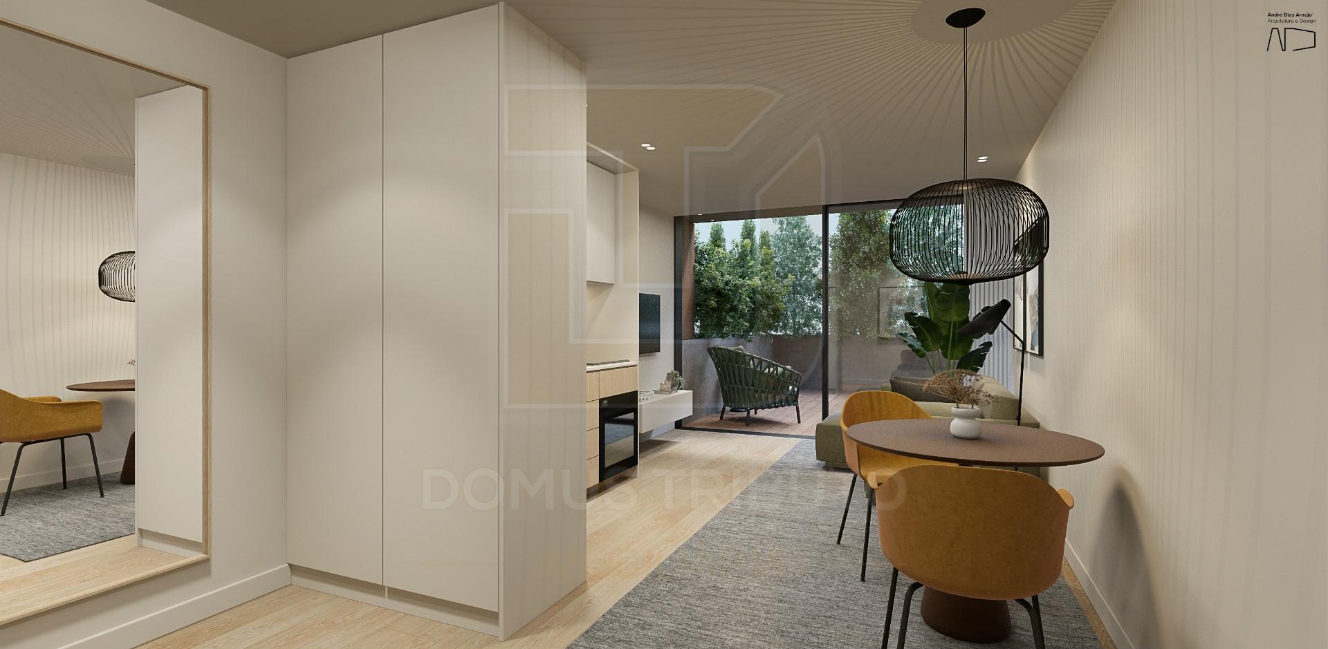 Apartamento T1 com Varanda, de Luxo, Nova Construção, Matosinhos Sul