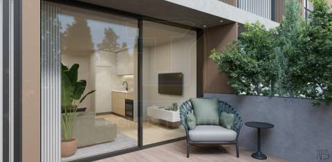 Apartamento T1 com Varanda, de Luxo, Nova Construção, Matosinhos Sul