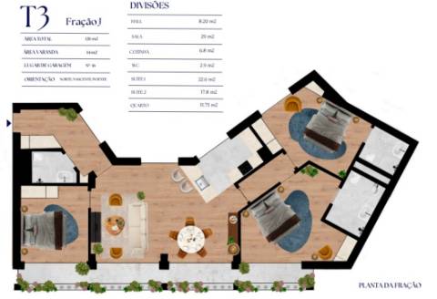 Apartamento T2+1 Com Terraço, a Pinto Bessa, Bonfim