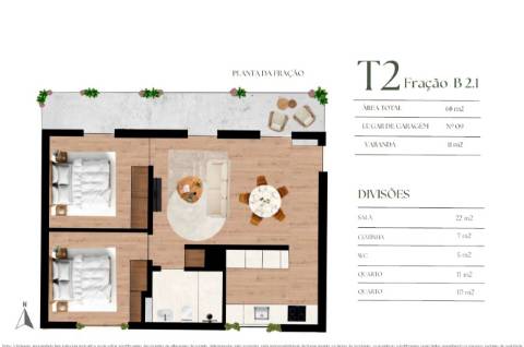 Apartamento T2 c em Construção Empreendimento em Campanhã