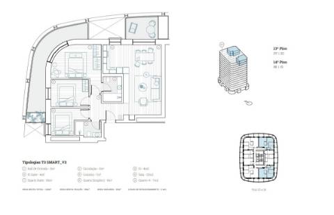 Apartamento T3  com terraço, estacionamento duplo, em construção, Arca D´água, Paranhos