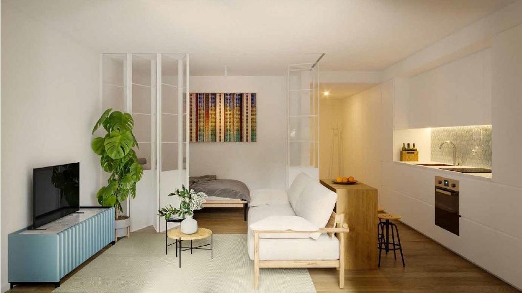 Apartamento T1 Smart com varanda, estacionamento, em construção, Arca D´água, Paranhos