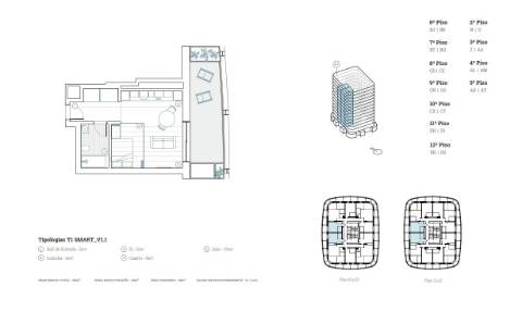 Apartamento T1 Smart com varanda, estacionamento, em construção, Arca D´água, Paranhos