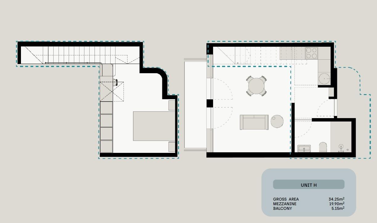 Apartamento T1 Mezzanine na Baixa do Porto, junto ao metro da Trindade, Porto