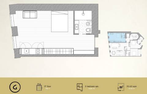 Apartamento T0, Novo, Sá da Bandeira, Baixa Porto