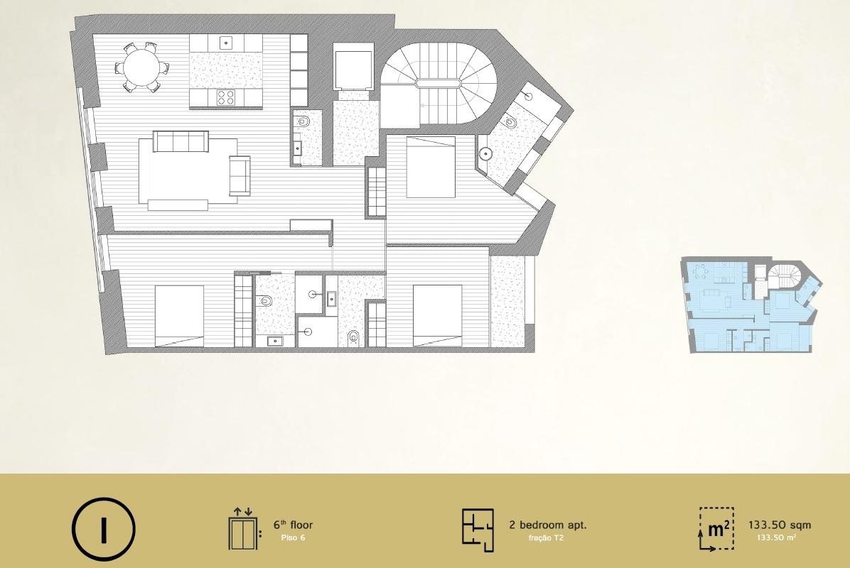 Apartamento T3 De Luxo, Novo, Sá da Bandeira, Baixa Porto