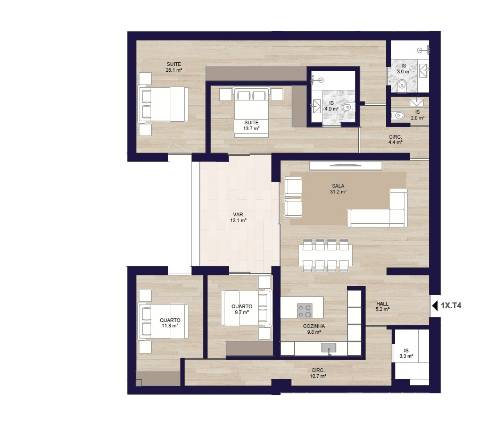 Apartamento T4, de Luxo em Construção, Matosinhos Sul