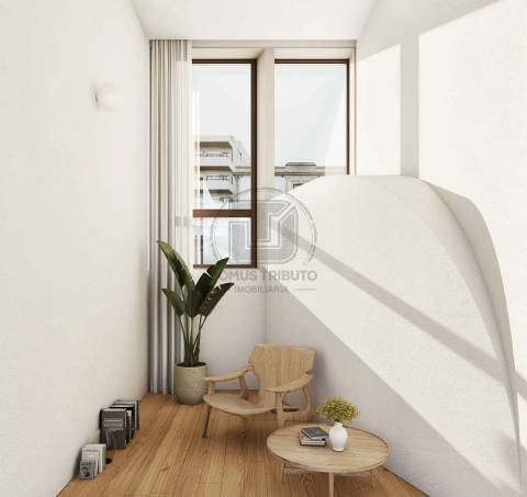 T1+2 Duplex em construção | Rua da Alegria – Porto | Jardim 29 m²