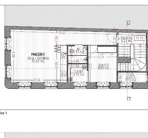 Apartamento T1 Semi-Novo junto ao Mercado de Matosinhos