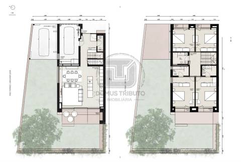 Moradia T4 em condomínio fechado com piscina – Praia da Madalena