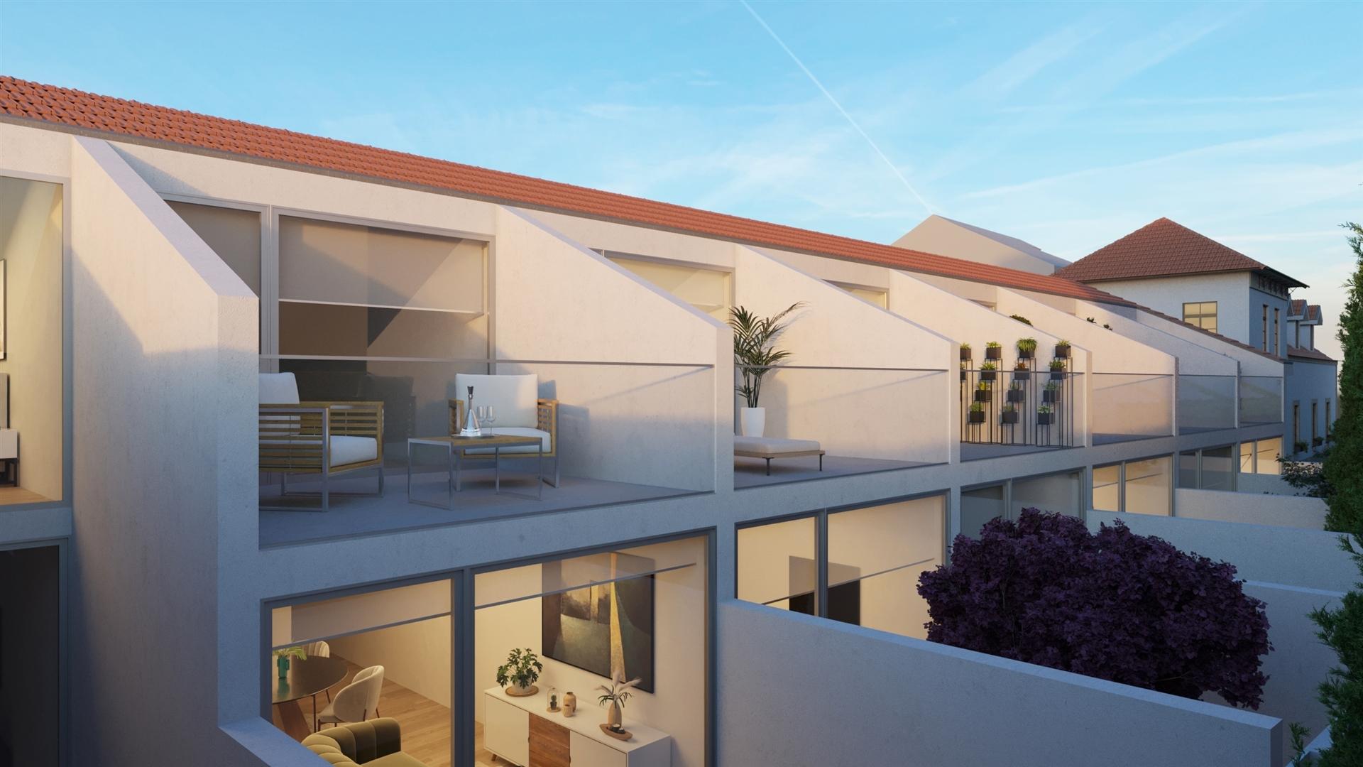 Moradia V1 Duplex em Construção com Varanda, Jardim e  Lugar de estacionamento | Matosinhos Mercado